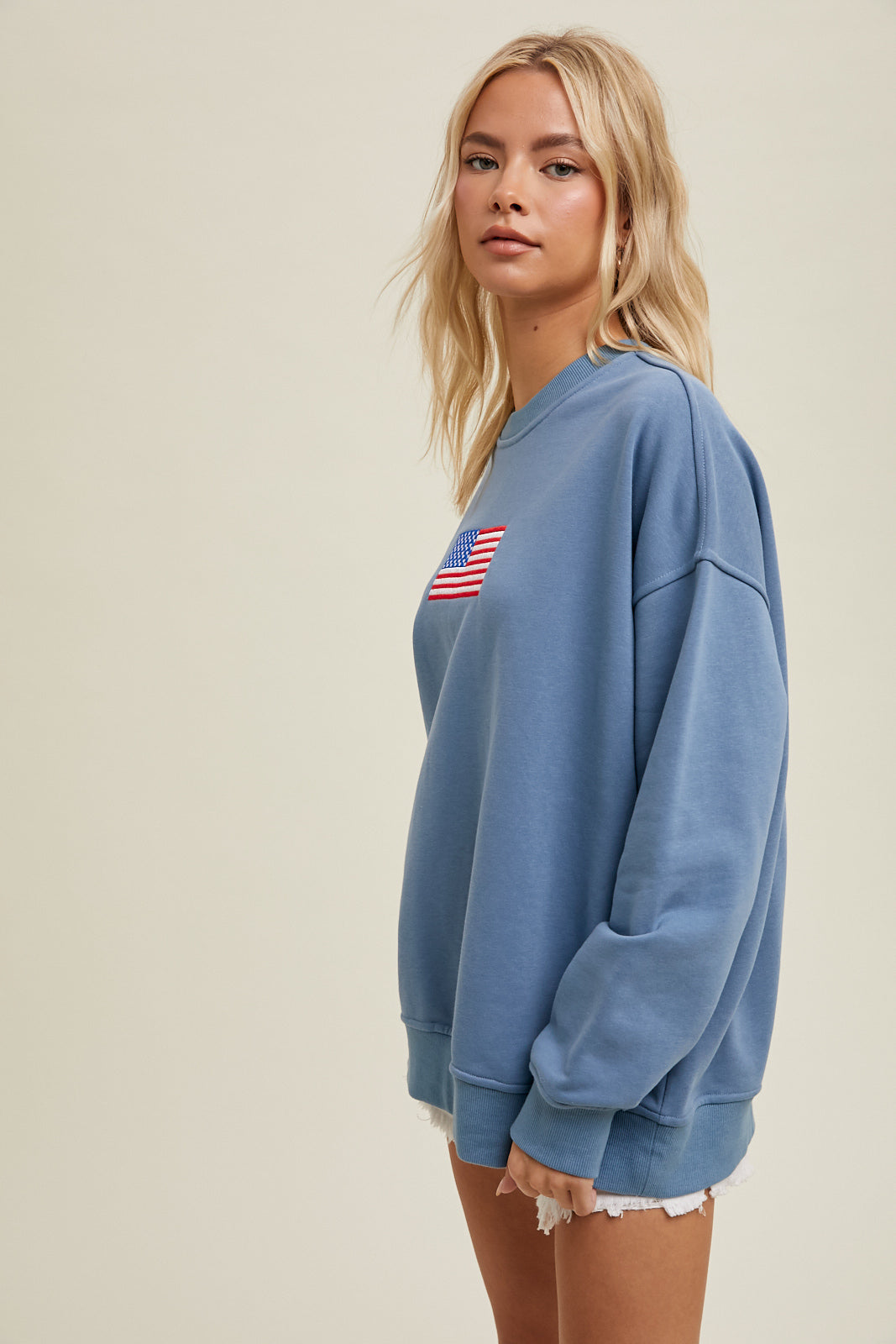 Flag Oversized Sweatshirt