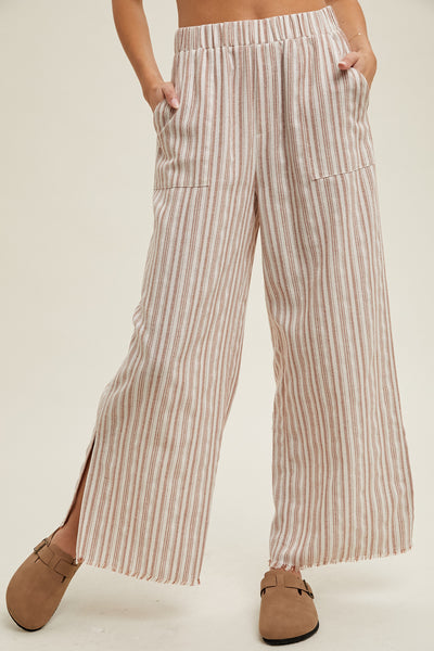 Jayden Striped Wide Leg Bottom