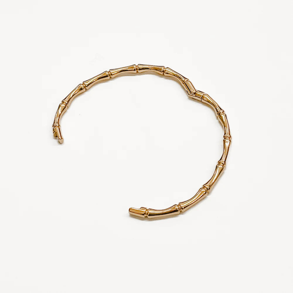 Bamboo Bangle Gold Bracelet