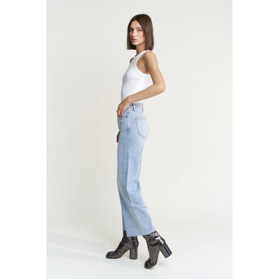 Sanibel Mid Rise Wide Leg Denim