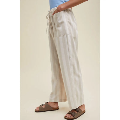 Emi Striped Linen Pants