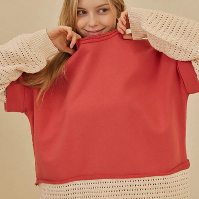 Lily Layered Knit Sweater