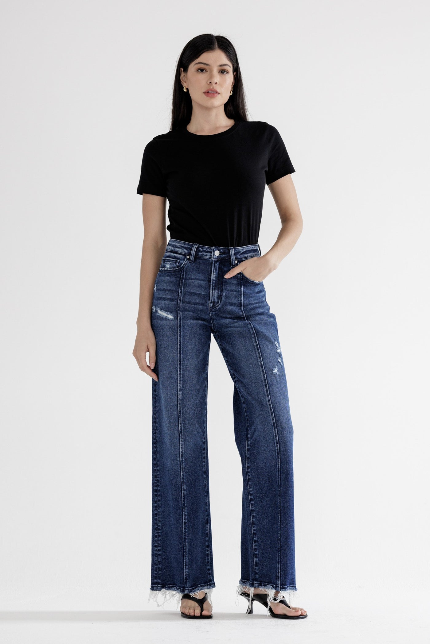 Berkley Super High Rise Wide Leg Denim