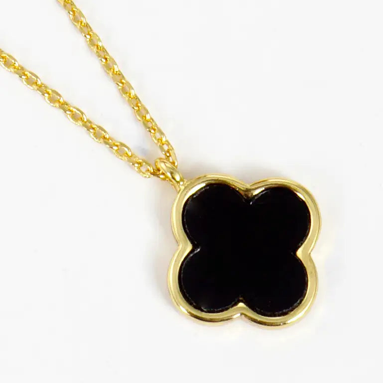 Clover Colored Charm Necklace