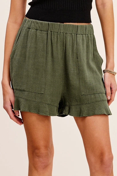 Callie Flared Hem Pocket Shorts