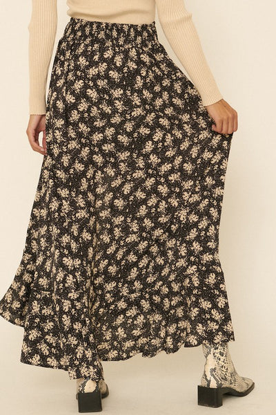 JZ Floral Print Maxi Skirt